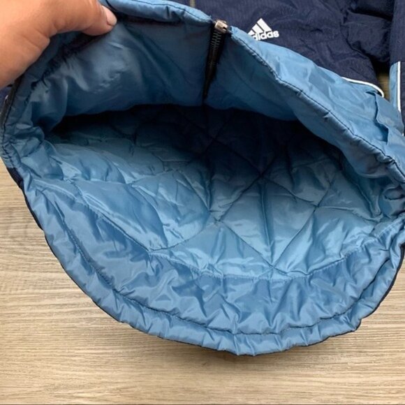 Adidas Blue Bomber Zip Up Jacket - Picture 3 of 9